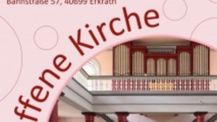 Offene Kirche zur Marktzeit, Freitags, 10:00 – 12:00 Uhr, Bahnstraße 57, 40699 Erkrath