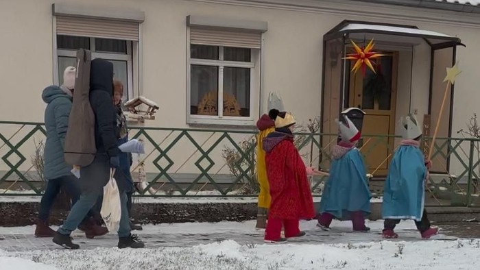 Sternsinger in Heinersdorf auf dem Weg 2025