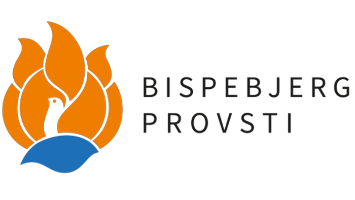 Bispebjerg-Brønshøj Provsti logo med flamme og vandmotiv.