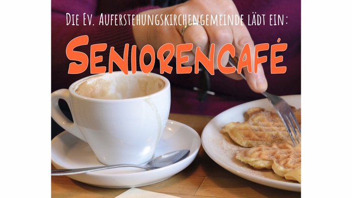 Einladung zur Senioren-Café-Veranstaltung am 2. Juli 2025 mit Kaffee, Kuchen und verschiedenen Aktivitäten