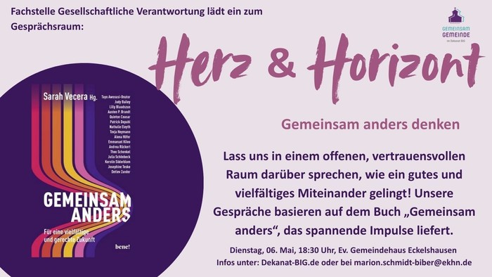 Das Plakat wirbt für die Veranstaltung