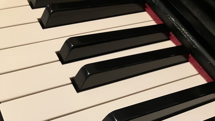 Schwarze und weiße Tasten eines Klaviers