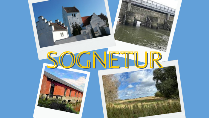 Billeder af Sognetur med historiske bygninger og naturscener