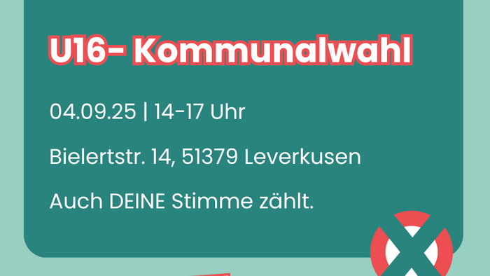U16-Kommunalwahl, Ohne dich wirds nix, 4.9.25 um 14-17 Uhr in der Bielertstr.14