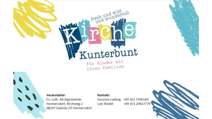 Bunter Flyer für Kinder-Kochkurs mit Kontaktdaten und Veranstaltungsort