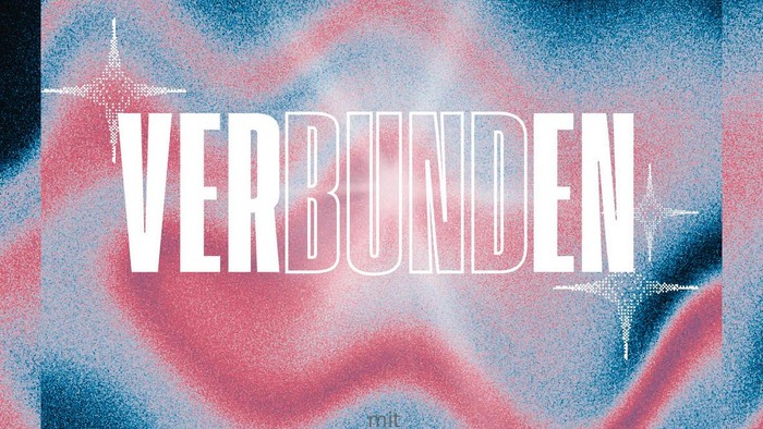 Werbeplakat für einen Jugendgottesdienst mit dem Titel **"VERBUNDEN"** inklusive Angaben zu Datum, Uhrzeit und Ort.