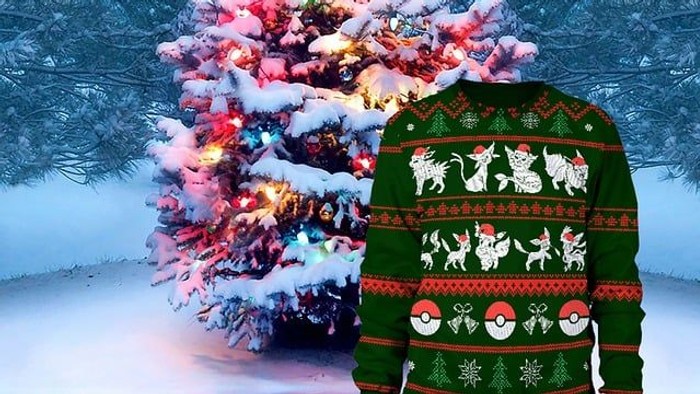 Weihnachtsbaum und Weihnachtpullover