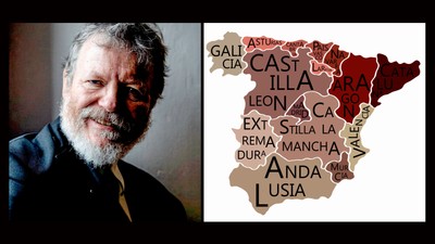 Plakat til et foredrag om Danmarks historie i det fjerne Spanien ved historiker Karsten Fledelius den 22. april.