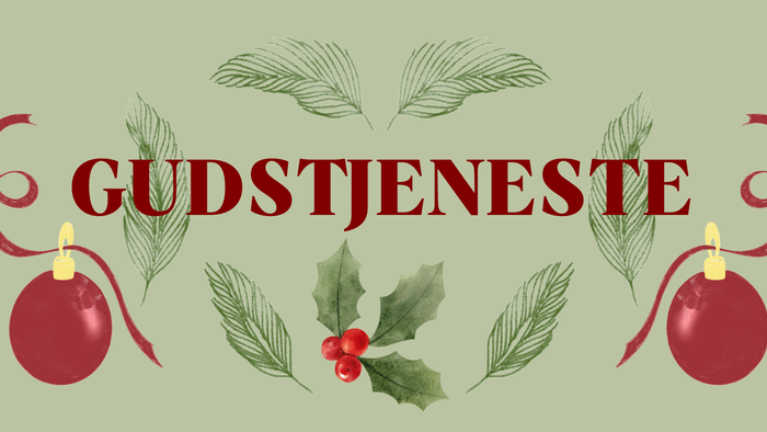 Guldstjerneste med juleribber og lyse.