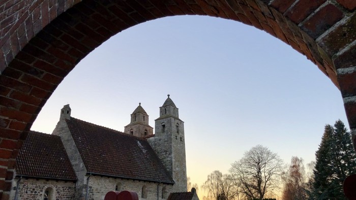 Borgarkirke under buet indgang