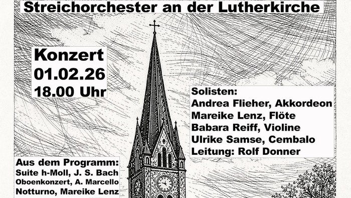 Konzertplakat mit Informationen