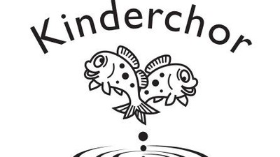 Das Bild zeigt ein Logo mit zwei Fischen und dem Text "Kinderchor evangelisch am Gesundbrunnen".