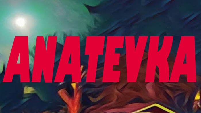 Plakat für musikalische Veranstaltung "Anatheyka" im Juni 2018 in Berlin