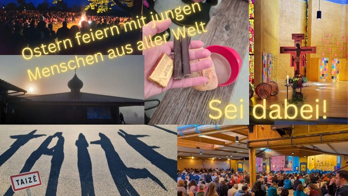 Ostern feiern mit jungen Menschen aus aller Welt; Kirche, Kreuz und Gemeindeleben