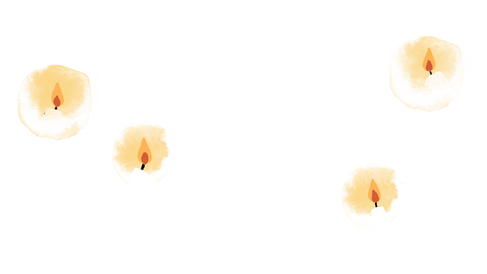 Billede af fem eksplosioner med hvide flag i mørkt baggrund.