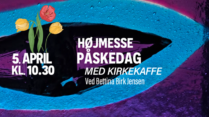 Påskesøndagsarrangement i kirken med kaffe og oplægsholder Bettina Birk Jensen kl. 10:30.