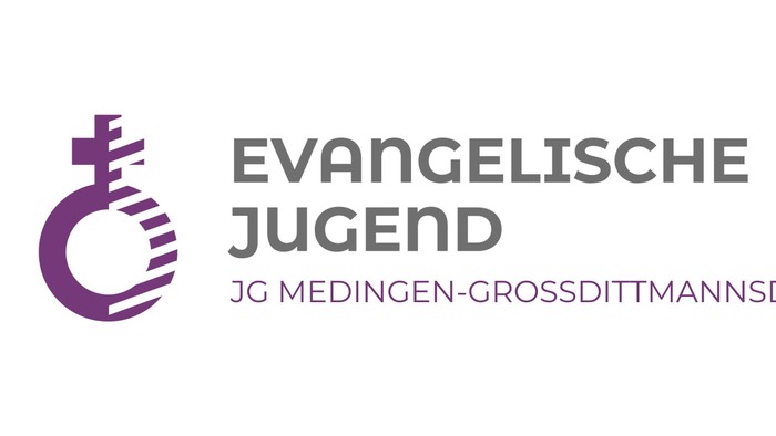 Logo für die Evangelische Jugend Medingen-Großdittmannsdorf, eine Jugendorganisation der Evangelischen Kirche.