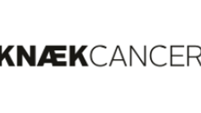 KNAEK Cancer logo med symboler for samarbejde og tv.