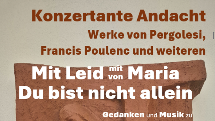 Plakat Konzertante Andacht 31. 5. 17 Uhr St. Marien
