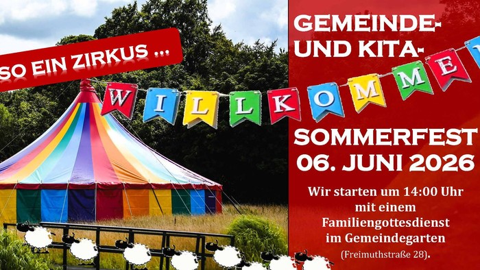 Zirkuszelt in ländlicher Umgebung