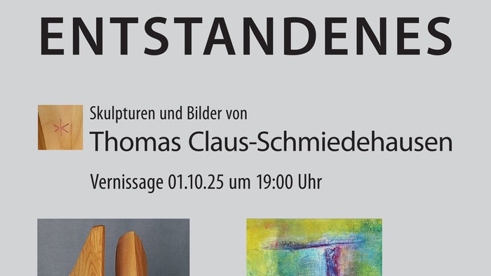 Plakat der Ausstellung von Thomas Claus-Schmiedehausen