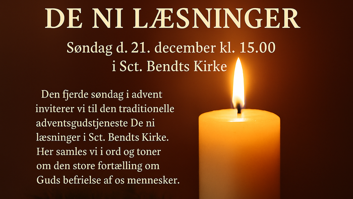 De ni læsninger - 4. søndag i advent i Sct. Bendts Kirke