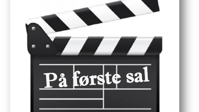 Filmmateriale med teksten "På förste sal"