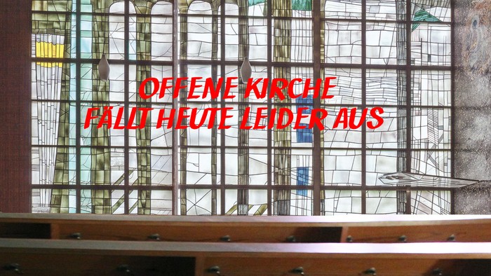 Offene Kirche fällt heute aus