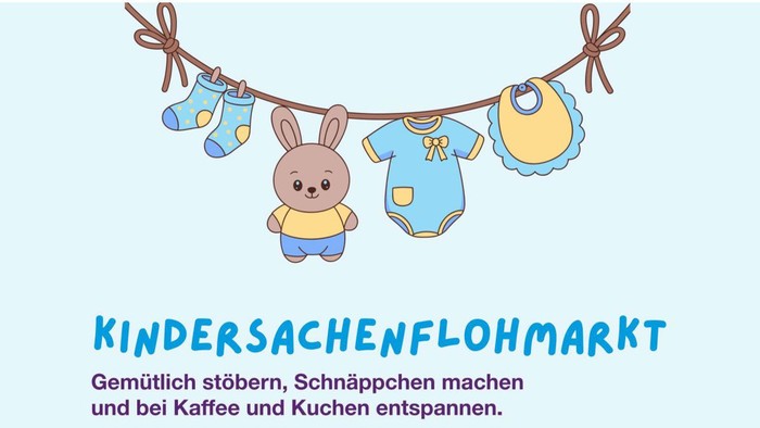 Ein charmanter Kinderflohmarkt mit Hasen, Söckchen, Lätzchen und Stramplern, der zum gemütlichen Stöbern und Kaffeepausen einlädt.