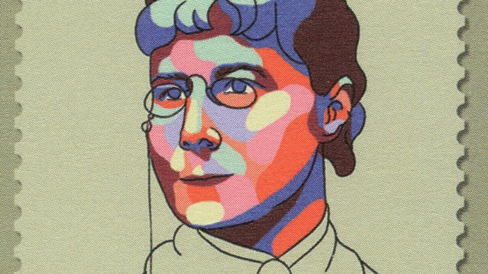 Frimerkede med Nielsine Nielsen, dansk suffragette og politiker