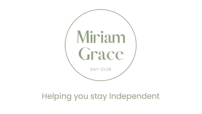 Miriam Grace Day Club logo with tagline 'Helping you stay independent'
