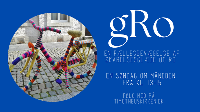 Fællesbevægelse af skabelsesglæde og Ro, søndag om månden fra KL 13-15, følg med på Timotheuskirken.dk