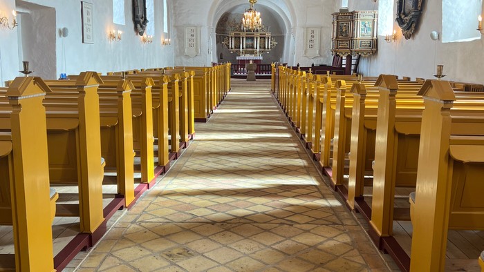 Kig mod øst Tårs kirke 