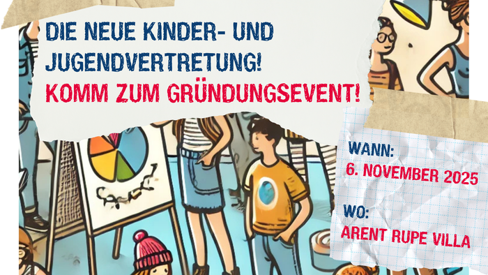 Einladung zum Gründungsevent der Kinder- und Jugendvertretung