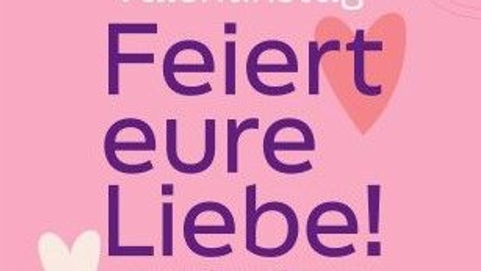 Valentinstag-Eventplakat mit Herzen und wellenförmigem Hintergrund