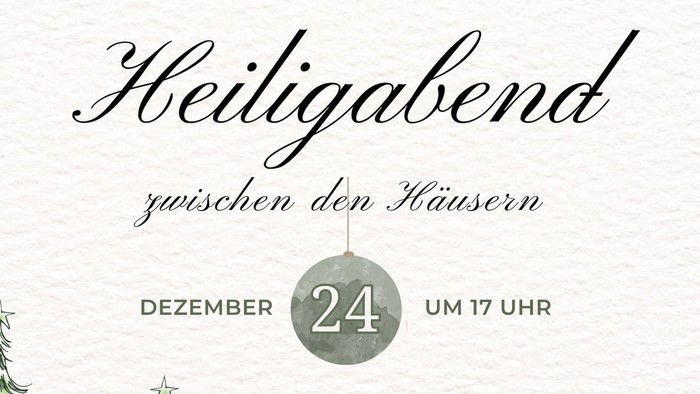 Plakat Heiligabend zwischen den Häusern 24.12.25 17 Uhr Bürgerhaus Dirlos und am Dicken Turm