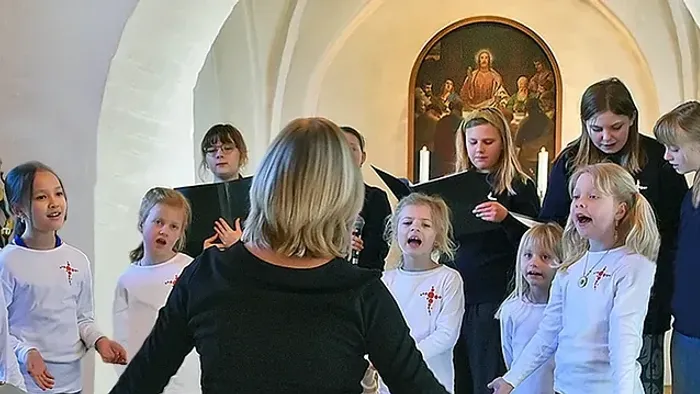 kor med børn og korleder