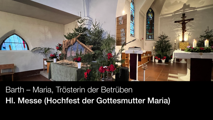 Barth – Maria, Trösterin der Betrübten, Hochfest der Gottesmutter Maria