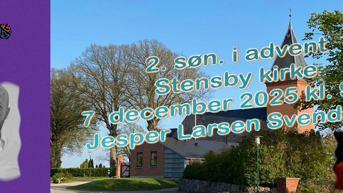 Advents service i Stensby kirke 7. december 2023 kl. 9:00 med Jesper Larsen Svendsen