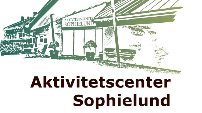 Illustrasjon af aktivitetscenter i Sophielund, Horsholm Kommune