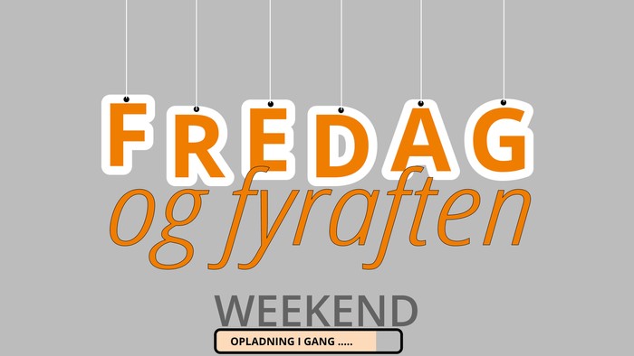 Fredag og lørdag weekend - opladning i gang