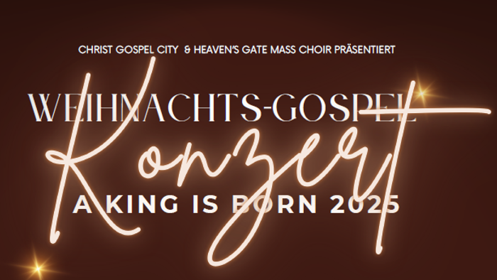 Weihnachts-Gospel-Konzert am 30.11.2ß25 um 19:30 Uhr in der Nordkirche Neureut mit Christ Gospel City und Heaven's Gate Mass Choir