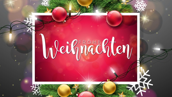 Weihnachtliche Grußkarte mit