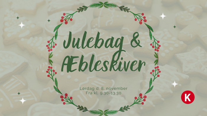 Julestemning med julebag og æbleskiver den 8. november