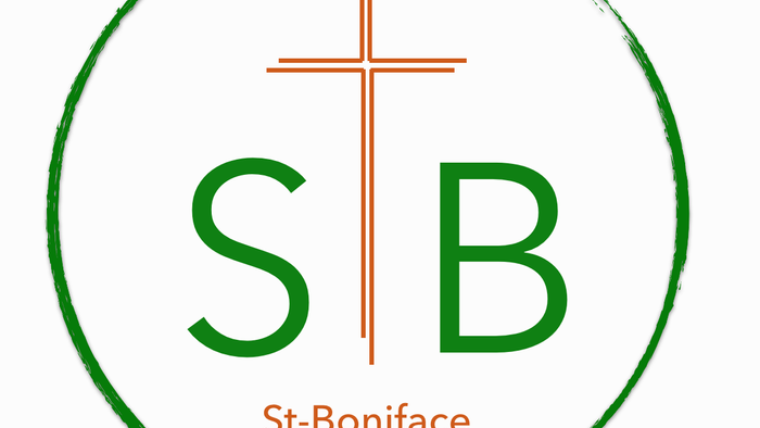 Das Logo zeigt ein Kreuz mit den Buchstaben SB und der Bezeichnung St-Boniface Genf