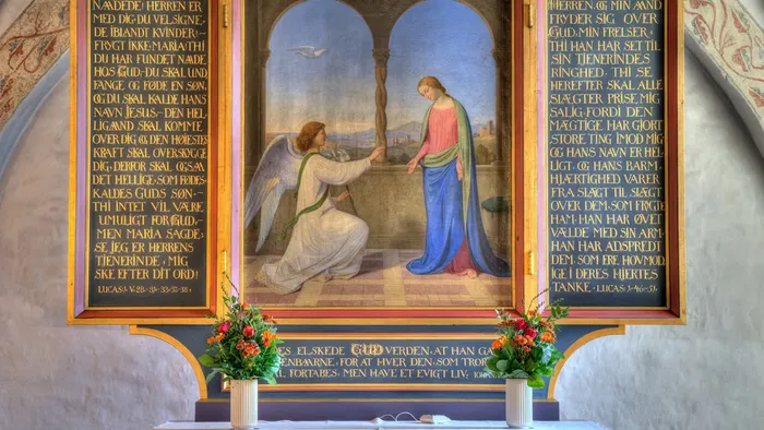 Alter med Maria bebudelse