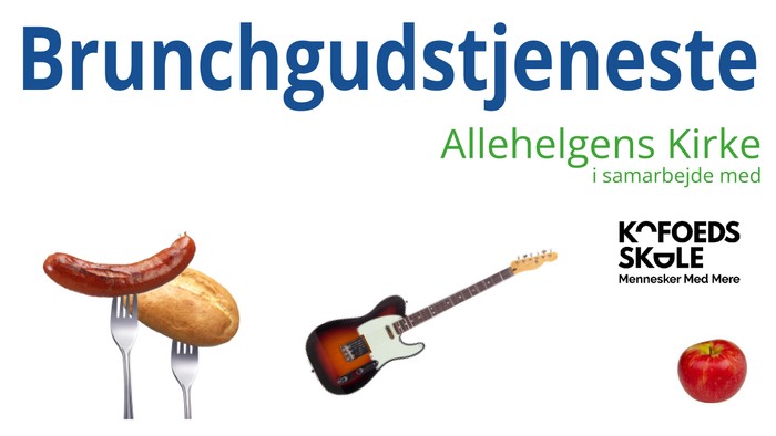 Brunchgudstjeneste med hotdog, guitar og æble