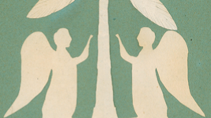 To angler hold op en palme.