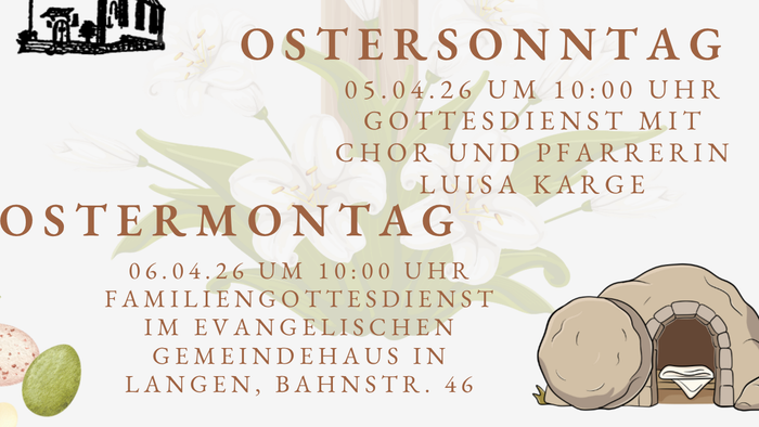 Oster Gottesdienste auf einem Blick
