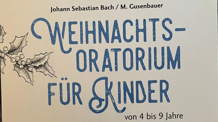 Plakat für Weihnachtsoratorium-Veranstaltung für Kinder